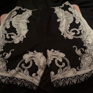 Versace Black College Fit Shorts